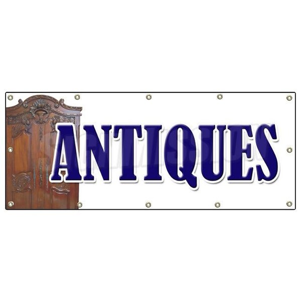 ANTIQUES BANNER SIGN antique shop dealer signs collectibles furniture